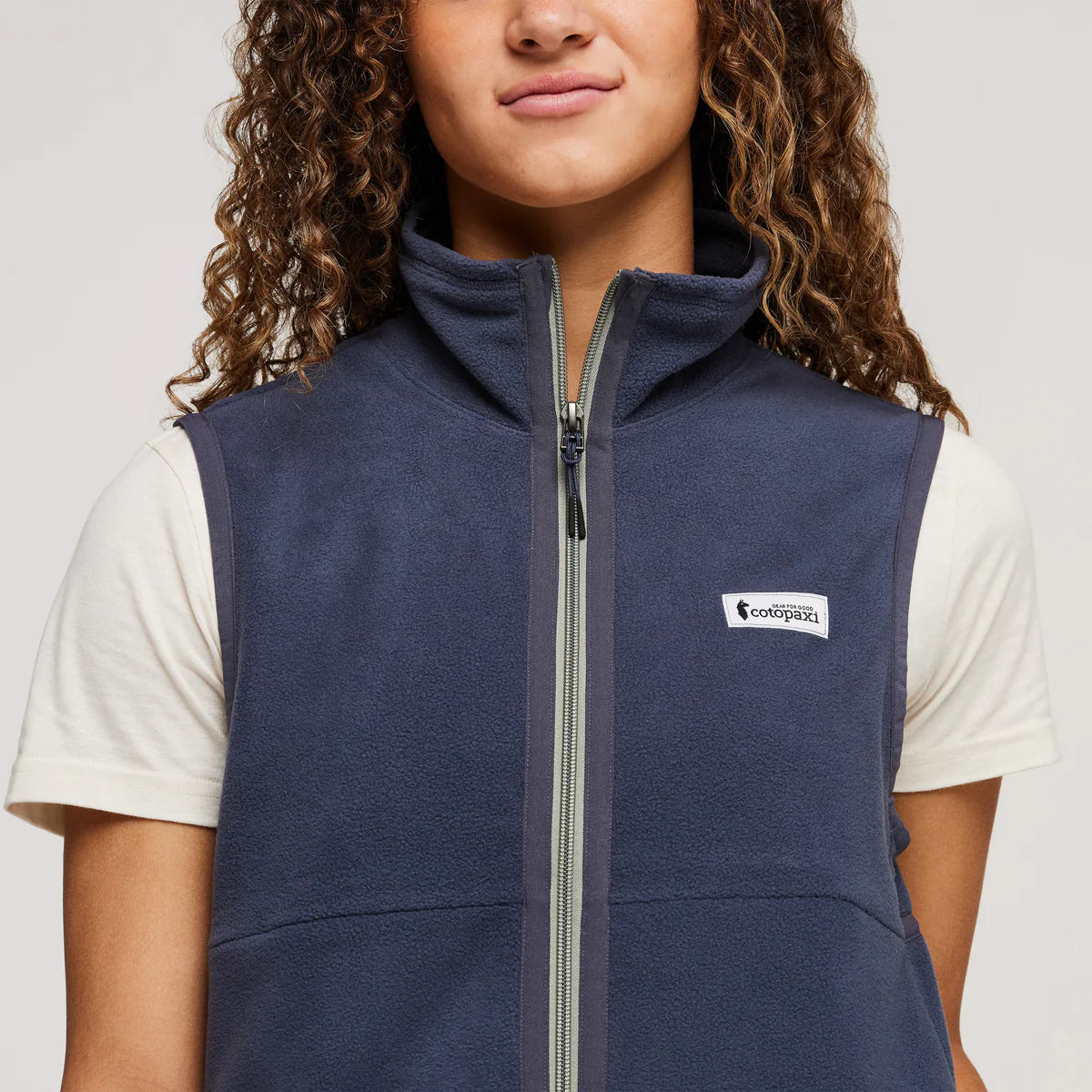 Fleece zipper vest hotsell