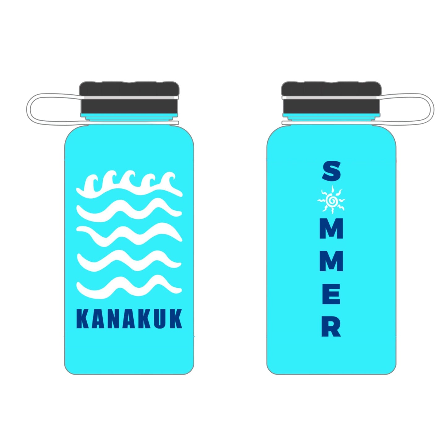 Summer Water Bottle, Aqua