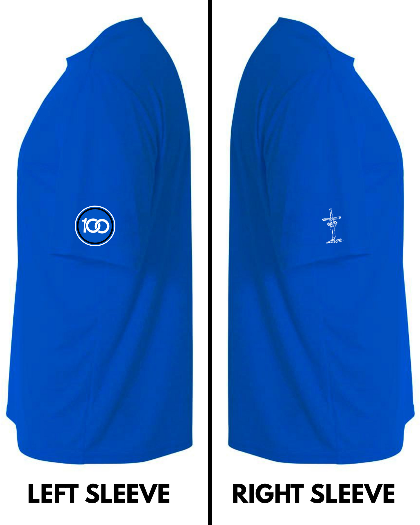 Collegiate 100 Locker Tee, A4 Royal Blue