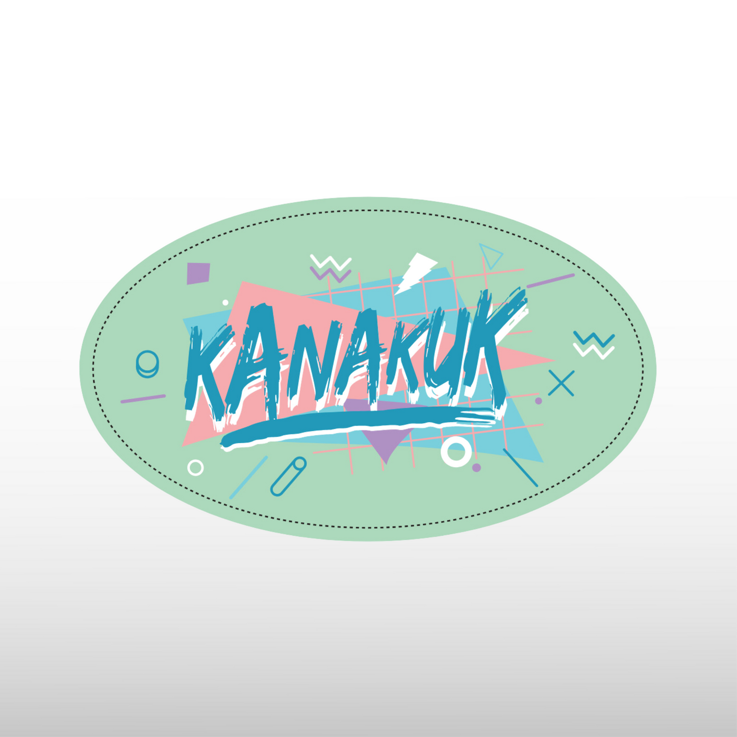 Blast Oval Decal, Mint