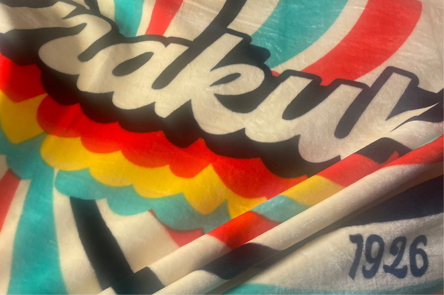Fleece Spiral Blanket, Cream
