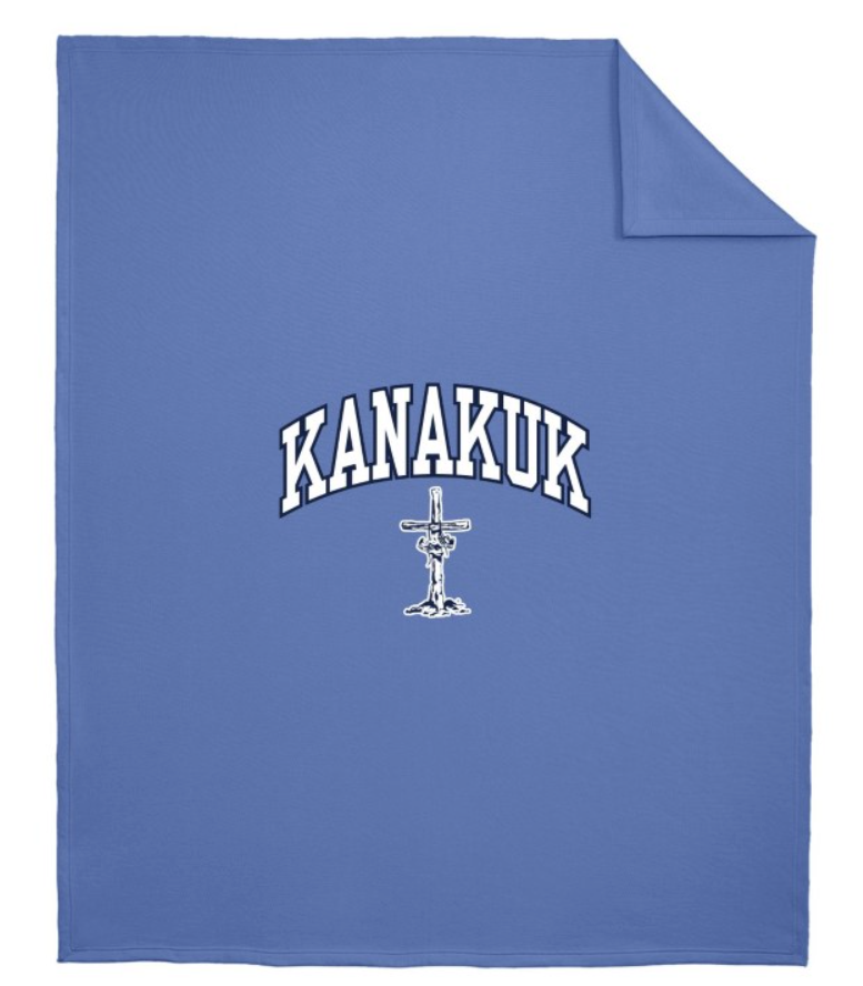 Fleece Sweatshirt Blanket, Carolina Blue