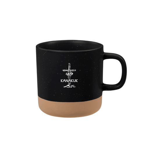 Santos Ceramic Mug, Black/Tan