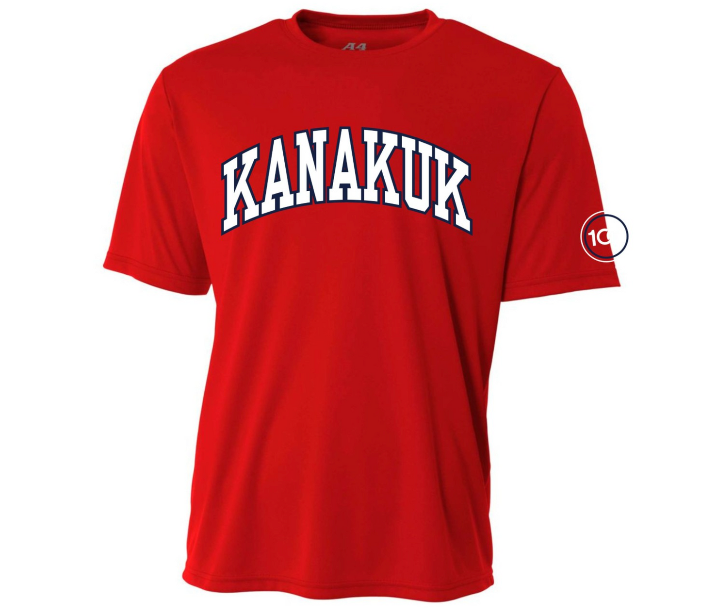 Collegiate 100 Locker Tee, A4 Scarlet