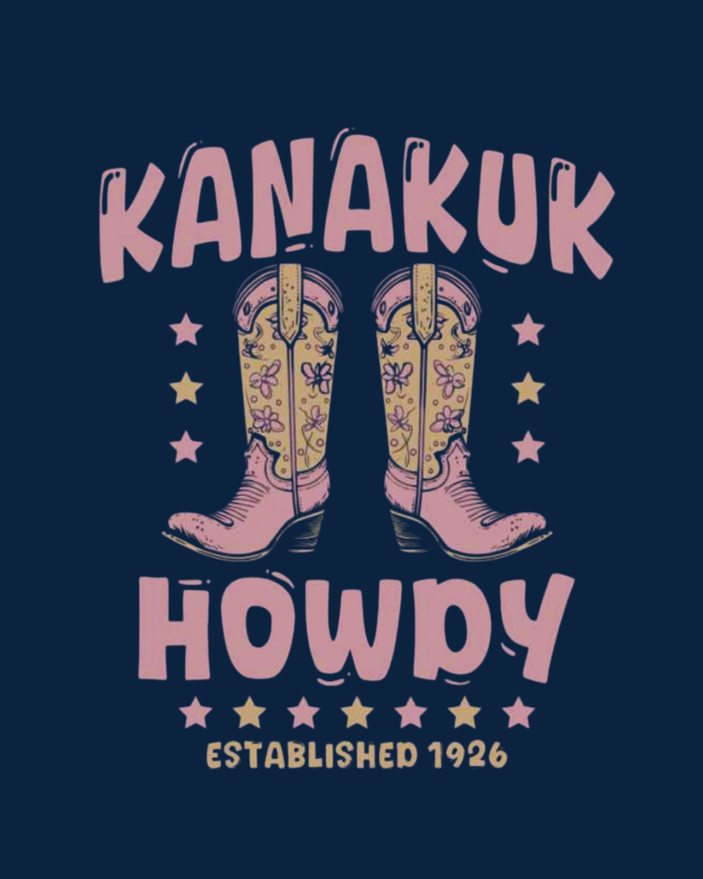 Kanakuk Howdy CC Tee, Navy