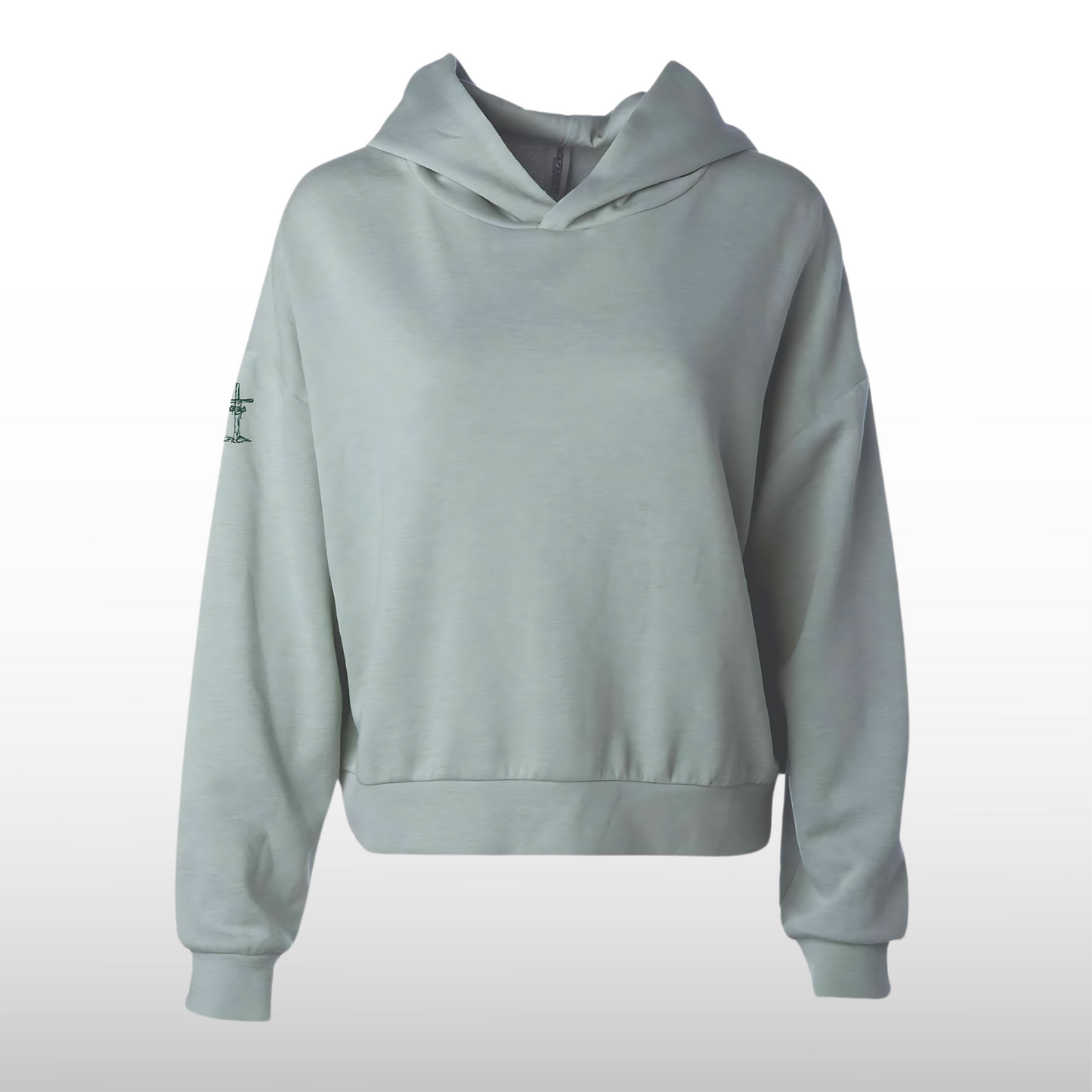 Lightweight Fleece Hoodie, Sage