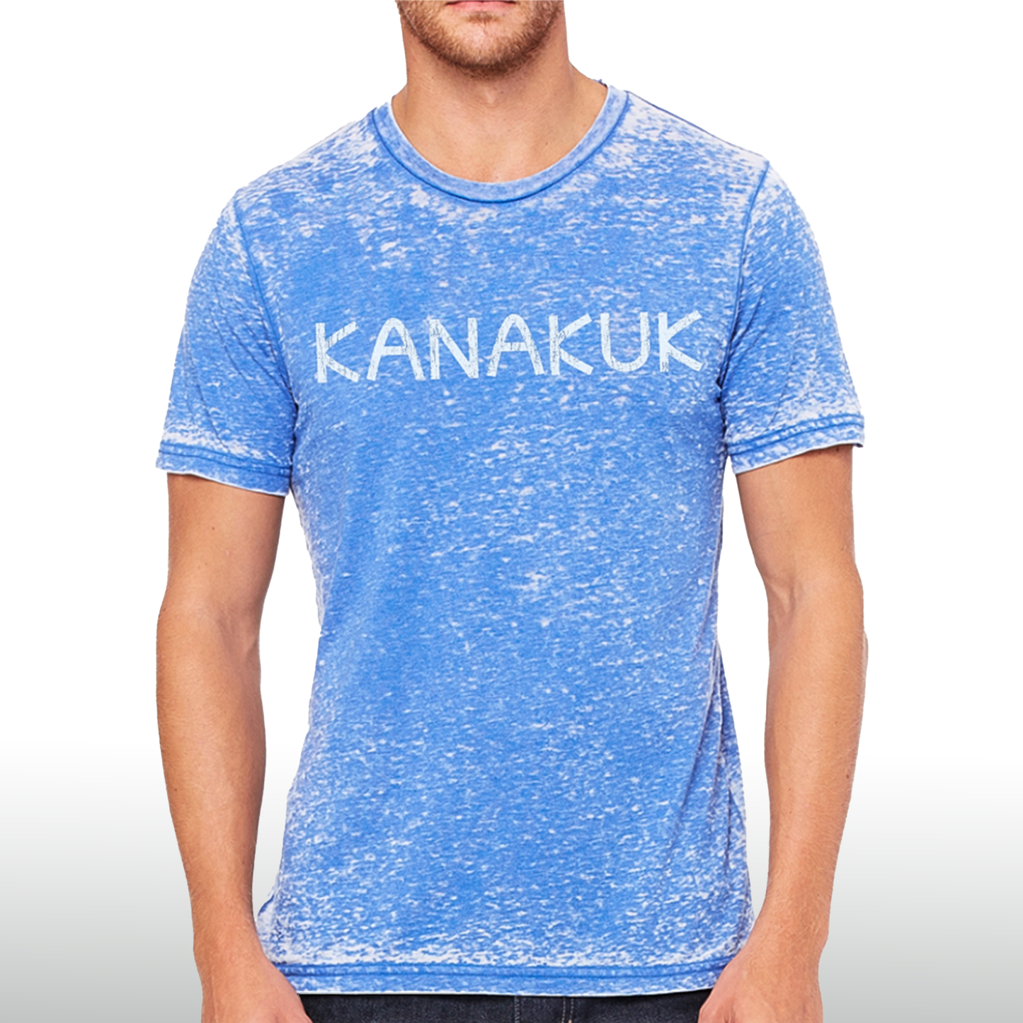Basic Logo Tee, Royal Acid Wash