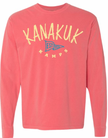 CC Arched Tee LS, Watermelon