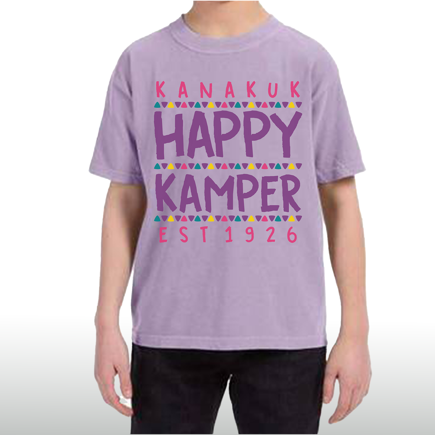 Youth Happy Kamper CC Tee, Orchid Purple