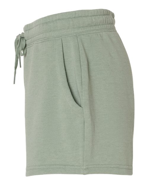 Womens Lightweight Fleece Shorts, Sage