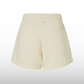 Womens Lightweight Fleece Shorts, Bone