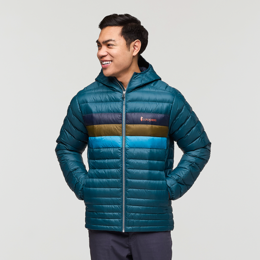 Cotopaxi Fuego Hooded Down Jacket, Abyss Stripes