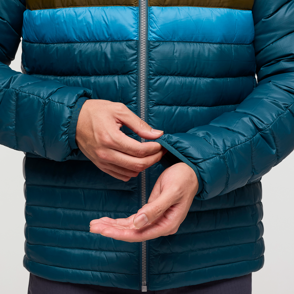 Cotopaxi Fuego Hooded Down Jacket, Abyss Stripes