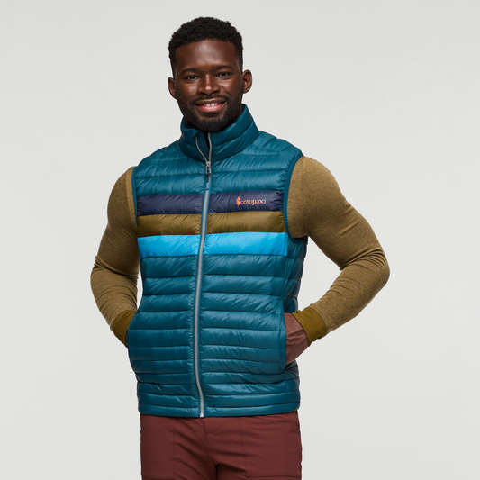 Cotopaxi (M) Fuego Down Vest, Abyss Stripes