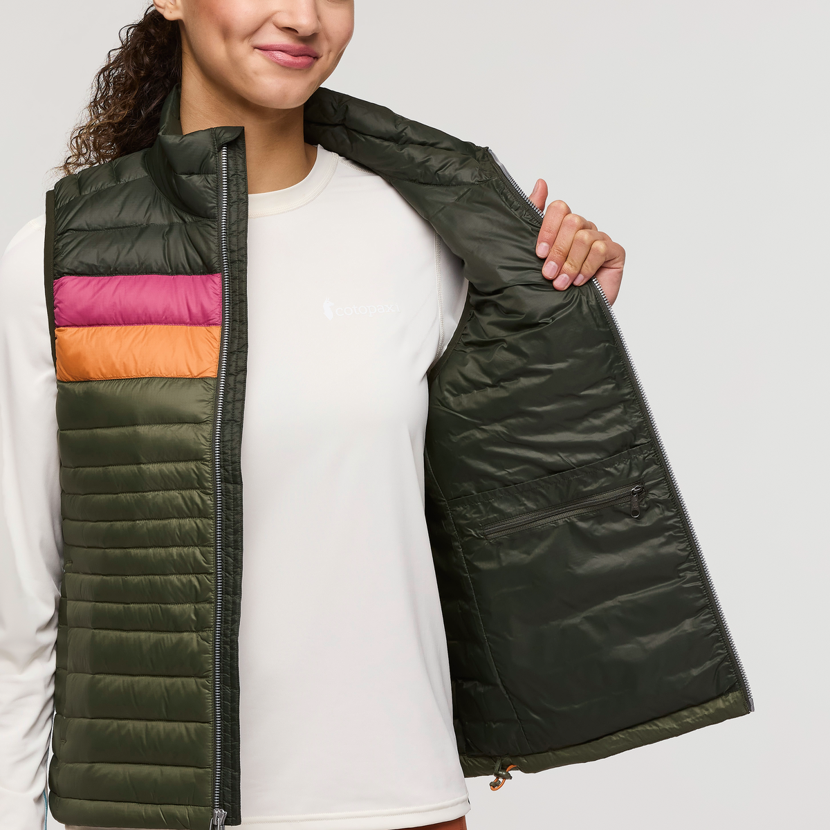 Cotopaxi (W) Fuego Down Vest, Woods/Fatigue