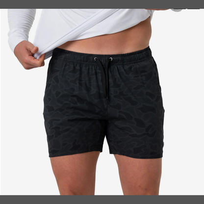 Burlebo Athletic Shorts – Midnight Camo (Lined)