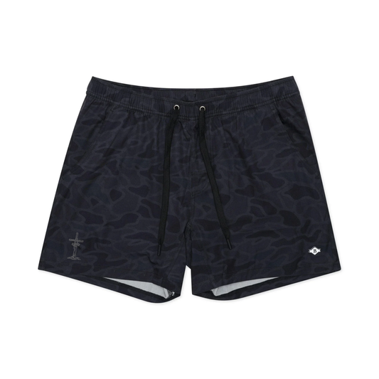 Burlebo Athletic Shorts – Midnight Camo (Lined)