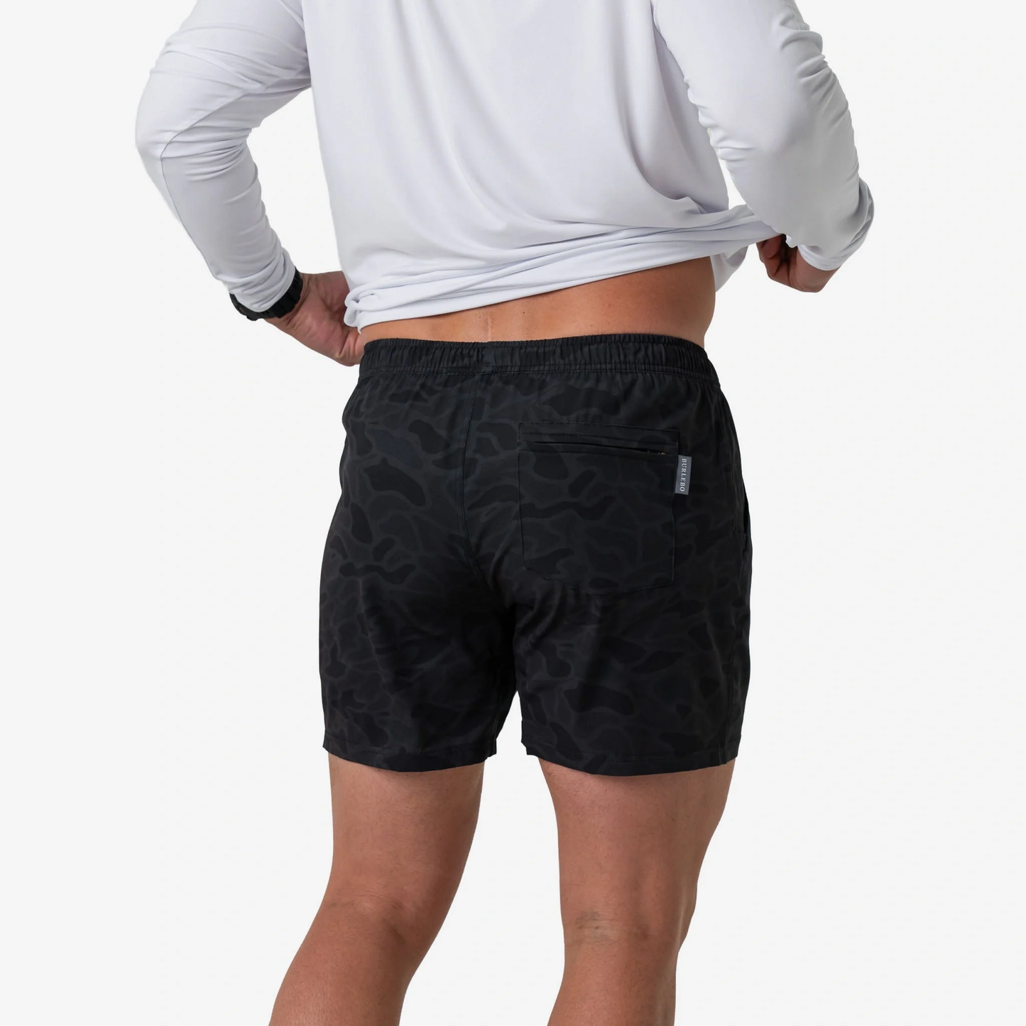 Burlebo Athletic Shorts – Midnight Camo (Lined)