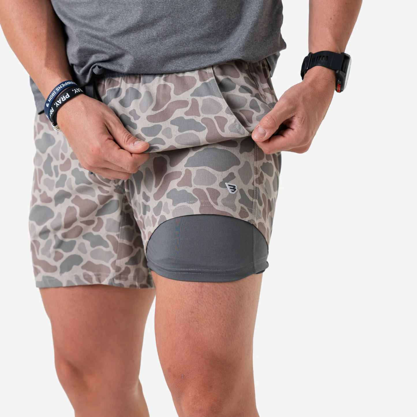 Burlebo Athletic Shorts – Deer Camo (Lined)