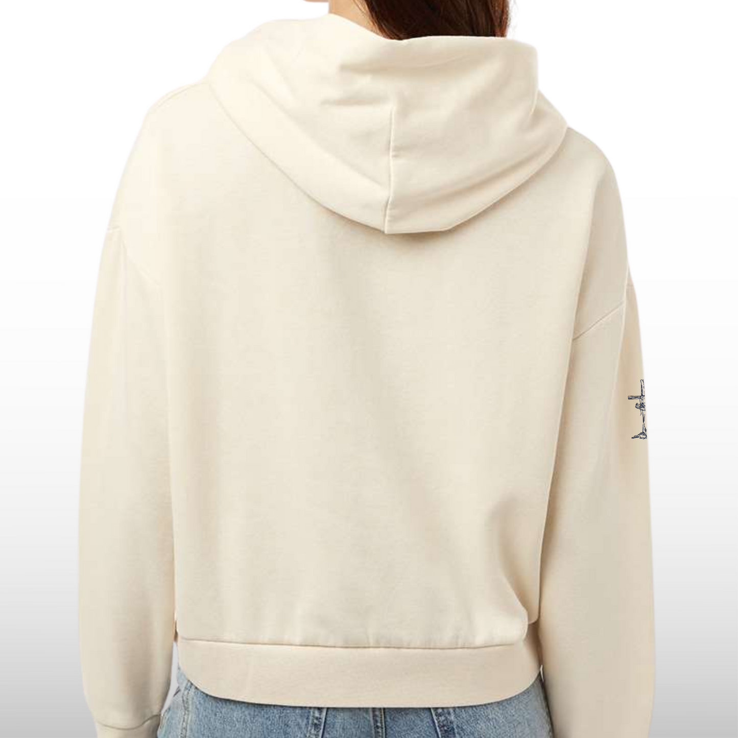 Lightweight Fleece Hoodie - Bone
