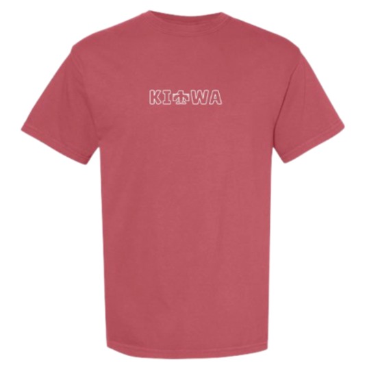 Kiowa Tribal Tee, CC Crimson