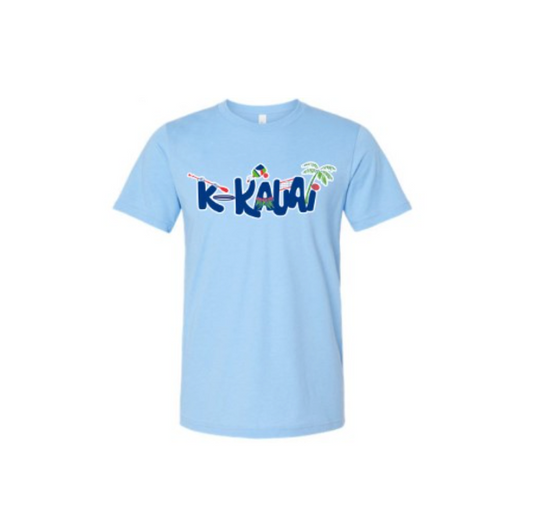 Kauai Youth Sport Logo Shirt, Light Blue