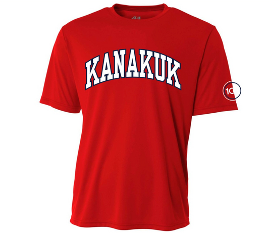Collegiate 100 Locker Tee, A4 Scarlet