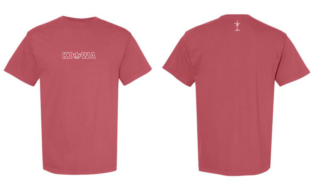 Kiowa Tribal Tee, CC Crimson