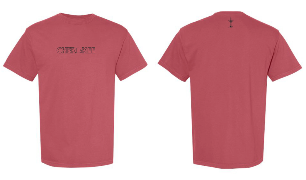 Cherokee Tribal Tee, CC Crimson