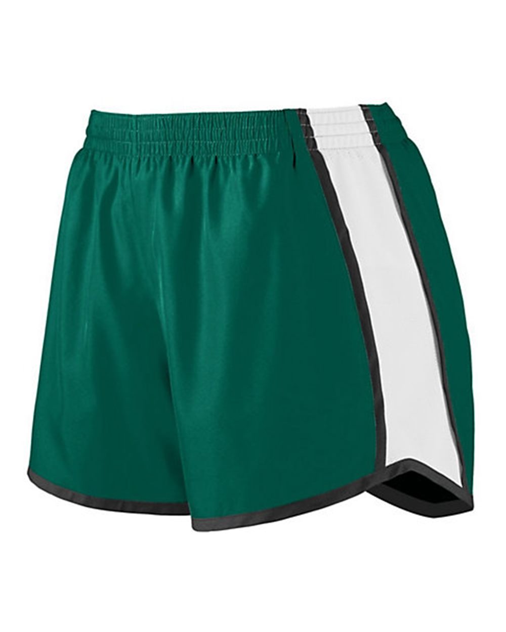Girls Pulse Team Shorts, Green/White