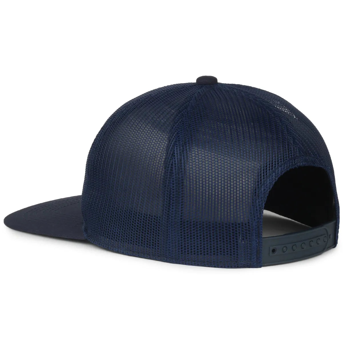 Mesh Flatbill Patch Hat, Navy