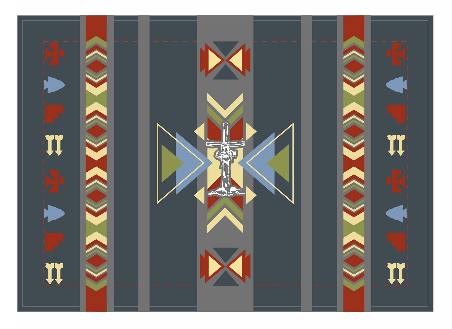 Tribal CWTS Blanket, Grey
